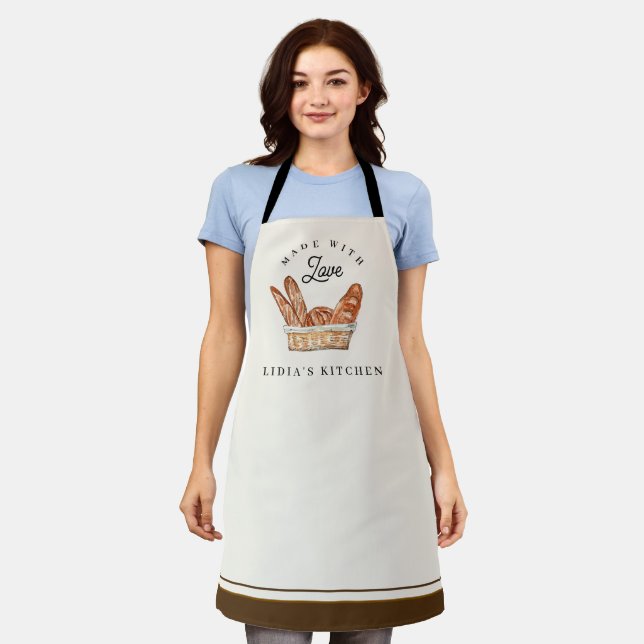 Bread Bakers Personalized Apron (Worn)
