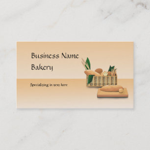 Bread Bakery Custom Business Card