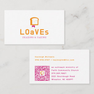 Bread Bible Logo Christian Food Ministry Business Card
