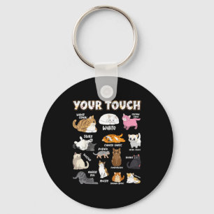 Bread Cats Variety Punny Cartoon Kitty Design  Key Ring