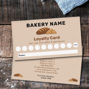 Bread & Croissant - Bakery Loyalty Card