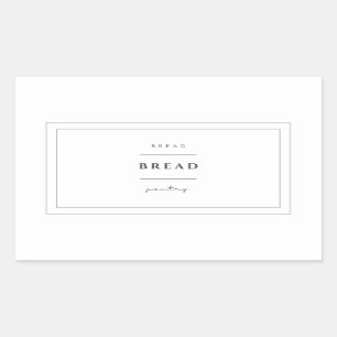 Bread Food Label Stickers