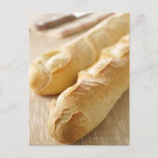 Bread, french stick postcard