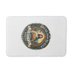 Bread From Heaven Jesus Bread Life Bakery Christia Bath Mat