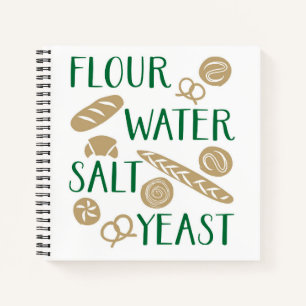 Bread Ingredients Baking Notebook