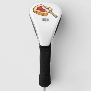 Bread & jam cartoon illustration golf head cover