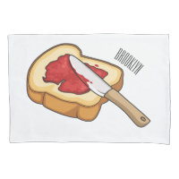 Bread & jam cartoon illustration 