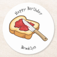 Bread & jam cartoon illustration