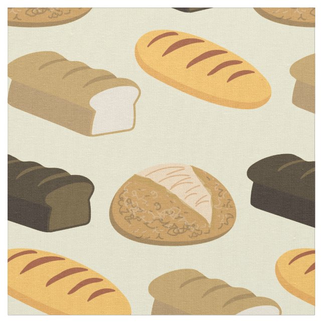 Bread Loaves Loaf Bakery Cafe Fabric (Close Up)