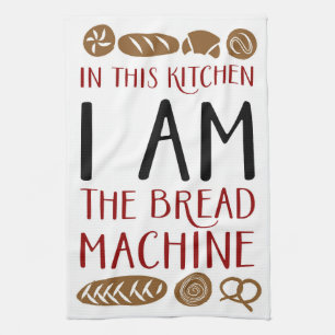 Bread Machine Baking Tea Towel