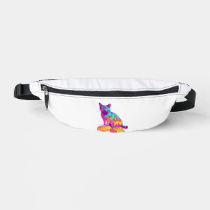 Bread Meowphosis � Glitchy Funny Cat Meme Bum Bags