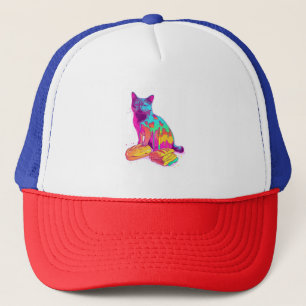 Bread Meowphosis – Glitchy Funny Cat Meme Trucker Hat