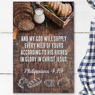 Bread   Philippians 4:19 Bible Verse Jigsaw Puzzle