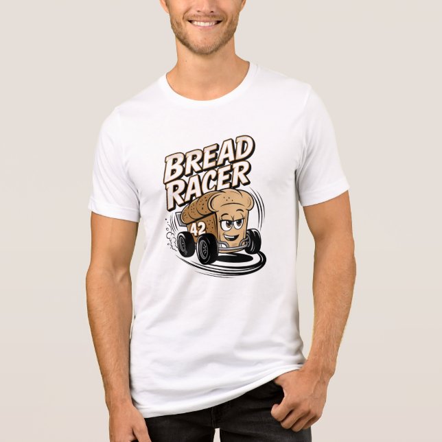 Bread Racer: Toasting the Competition! Tri-Blend Shirt (Front)