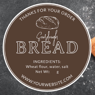 Bread Vintage Rustic Sourdough Bread Sticker
