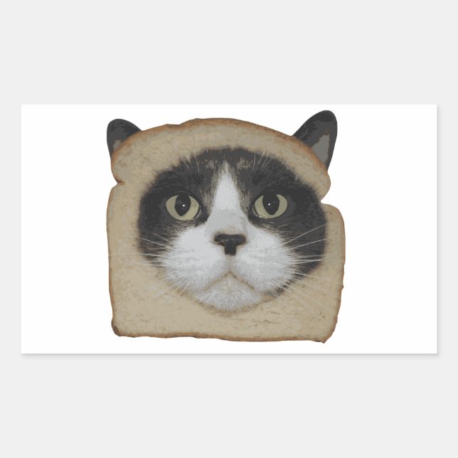 Breaded Inbread Cat Breading Rectangular Sticker (Front)