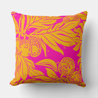 Breadfruit Pattern classic colour scheme Cushion