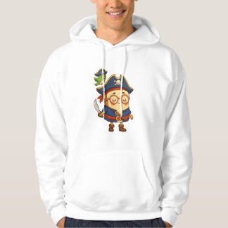 BreadTony the Pirate – Cute Food by MiniSnackWorld Hoodie