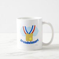 Breadwinner Medal Funny Work Life Cartoon
