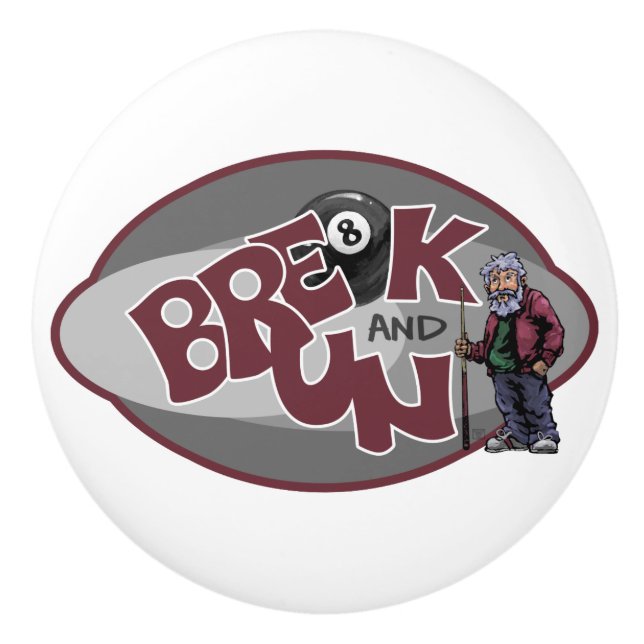 Break and Run Ceramic Knob (Front)