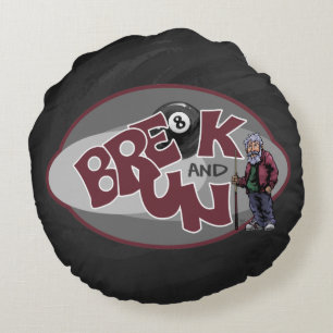 Break and Run Round Cushion
