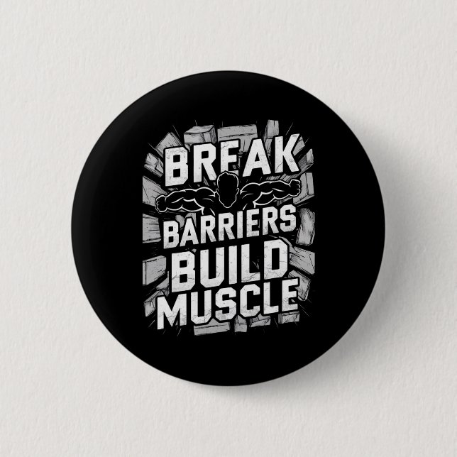 Break Barriers1  6 Cm Round Badge (Front)