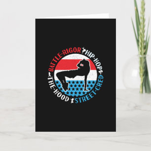 Break Dance Breakdancing Hip-Hop Dancer Girl Card