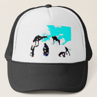 Break dance trucker hat
