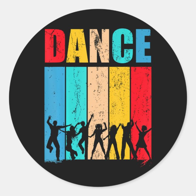 Break Dancing Dance Break Dancers Dance Classic Round Sticker (Front)