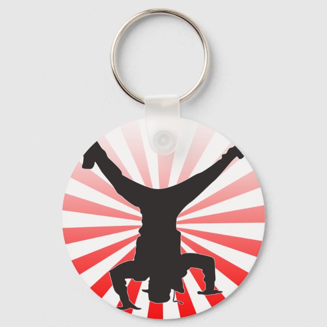 break dancing explosion key ring (Front)
