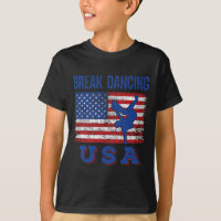 Break Dancing Usa American Flag Breaking Bboy Hip