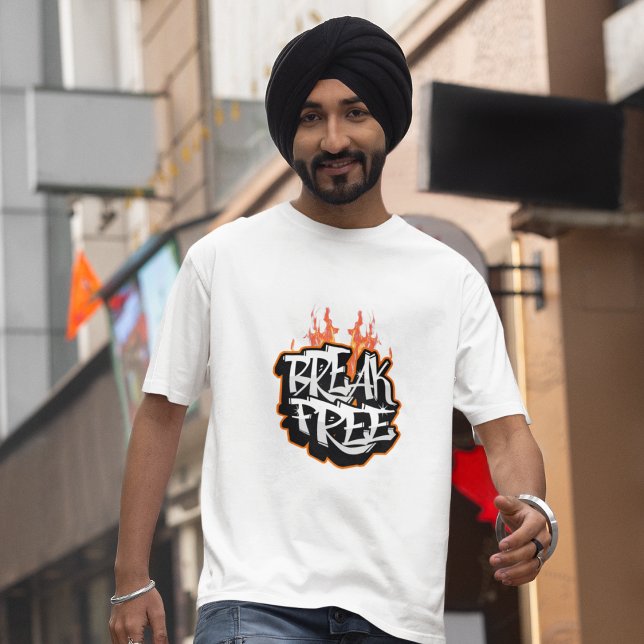 Break Free Graffiti Flame T-Shirt (Creator Uploaded)