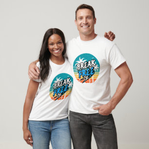 Break Free Retro Graphic T-Shirt