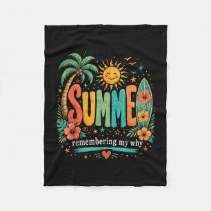 Break inspirational vacation quote fleece blanket