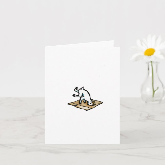 "Break it Down," blank greeting card (Small Plant)