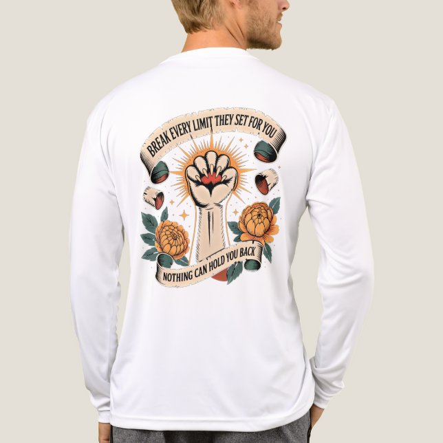 Break Limits Empowerment  Tri-Blend Shirt (Back)