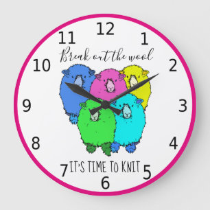 Break out the wool, it's time to knit large clock