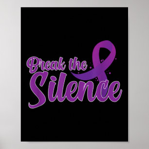 Break Silence Domestic Violence Support Awareness Poster