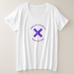 Break The Bias Hashtag March 8 Women's Day 2022 T- Plus Size T-Shirt