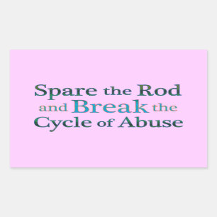Break the Cycle of Abuse Rectangular Sticker
