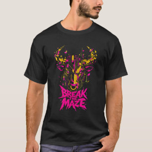Break The Maze Cyber Bull Graphic Men's T-Shirt
