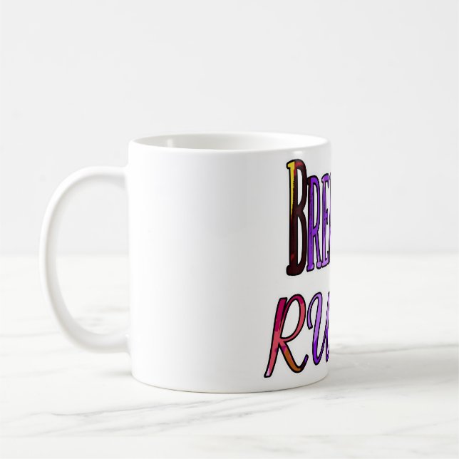 Break The Rules - colourful rebel Coffee Mug (Left)