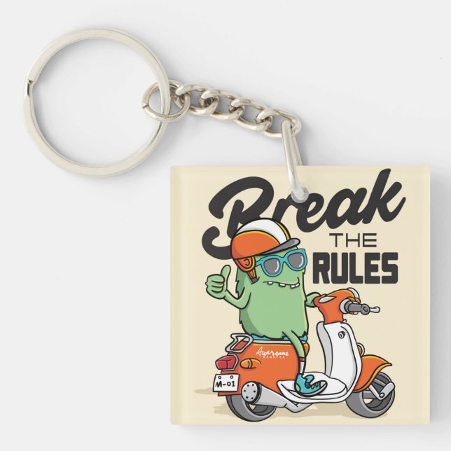 Break The Rules Key Ring (Front)