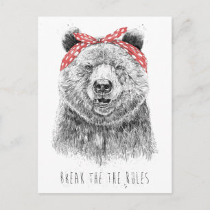 Break the rules postcard