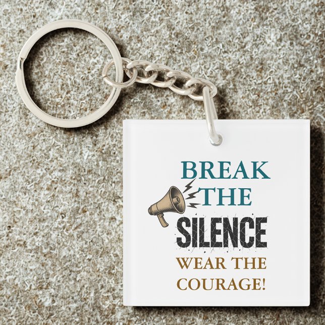 Break the Silence Courage Key Ring (Creator Uploaded)