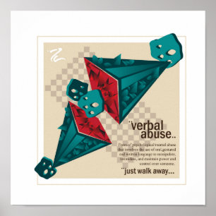 “Break the Silence: Recognising Verbal Abuse”Print Poster