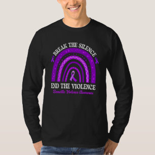 Break The Silence Stop Violence Domestic Violence T-Shirt