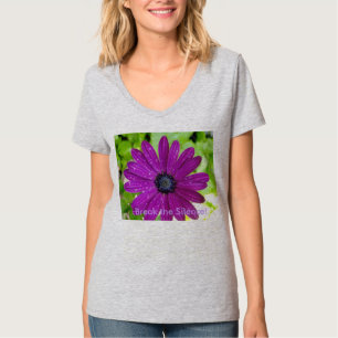 Break the Silence V Neck T Shirt