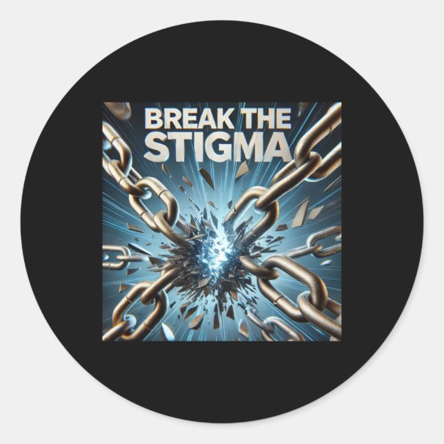 Break The Stigma Awareness Campaign Sticker  (Front)