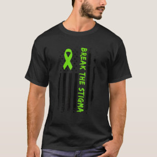 Break The Stigma Green Mental Health Awareness T-Shirt